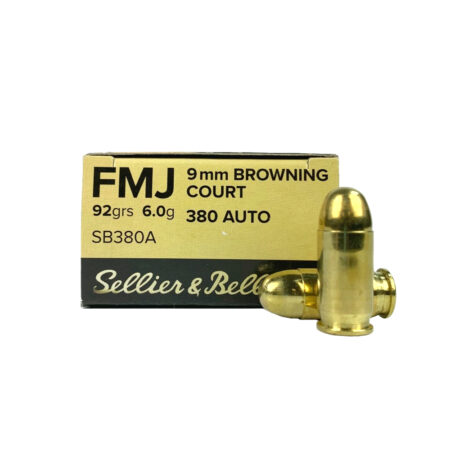Sellier & Bellot .380 ACP 92 Gr. Full Metal Jacket- Box of 50