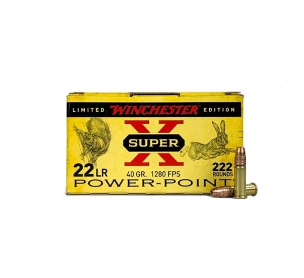 Winchester Limited Edition Super-X .22 Long Rifle 40 Gr. Power-Point Hollow Point- Box of 222