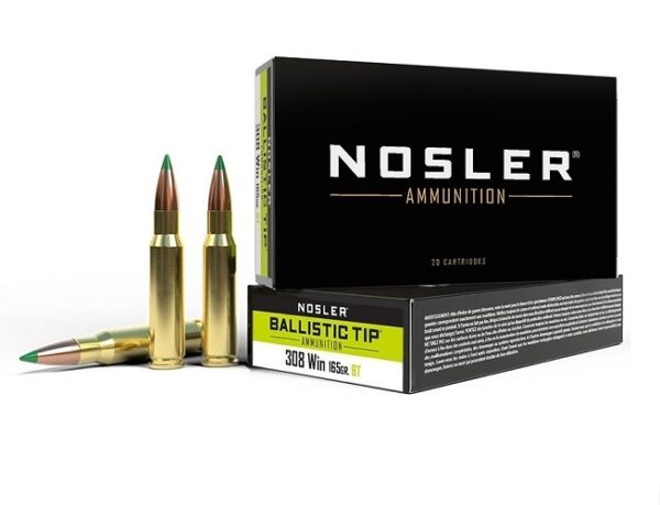 Nosler .308 Winchester 165 Gr. Ballistic Tip Hunting- Box of 20