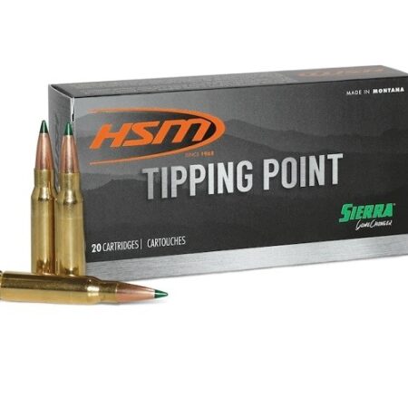 HSM Tipping Point 6.5 Creedmoor 140 Gr. Sierra GameChanger- Box of 20