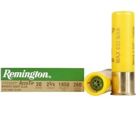 Remington Premier 20 Gauge 2-3/4" 260 Gr. AccuTip Sabot Slug- Box of 5