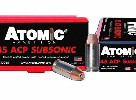 Atomic .45 ACP 250 Gr. Bonded Hollow Point- Subsonic-Box of 50