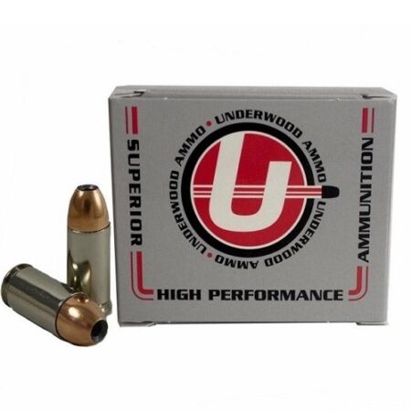 Underwood 9mm Luger +P 124 Gr. Nosler Jacketed Hollow Point- Box of 20