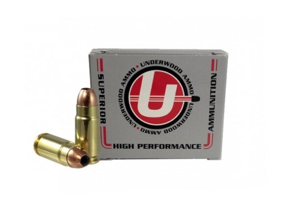 Underwood 9x25mm Dillon 124 Gr. Bonded Jacketed Hollow Point- Box of 20