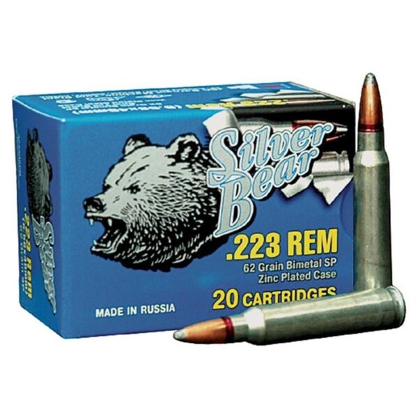 Silver Bear .223 Remington 62 Gr. SP (Bi-Metal)- Case of 500