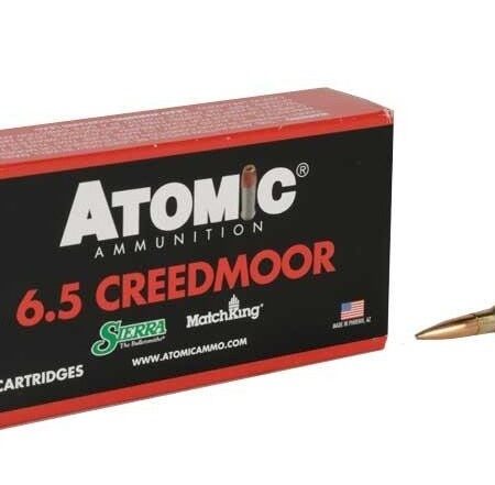 Atomic 6.5 Creedmoor 142 Gr. Sierra MatchKing Hollow Point Boat Tail- Box of 20