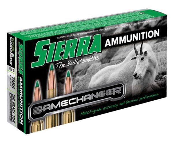 Sierra GameChanger 7mm Remington Magnum 150 Gr. Tipped GameKing Hollow Point Boat Tail- Box of 20