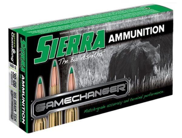 Sierra GameChanger .30-06 Springfield 165 Gr. Tipped GameKing Hollow Point Boat Tail- Box of 20