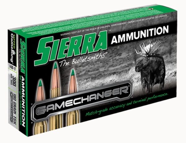 Sierra GameChanger .300 Winchester Magnum 180 Gr. Tipped GameKing Boat Tail- Box of 20