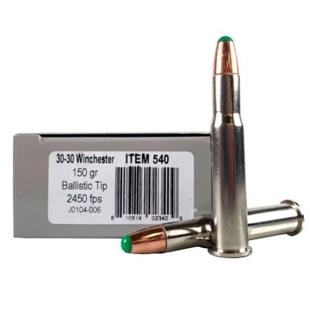 Underwood .30-30 Winchester 150 Gr. Nosler Round-Nosed Ballistic Tip Boat Tail- Box of 20