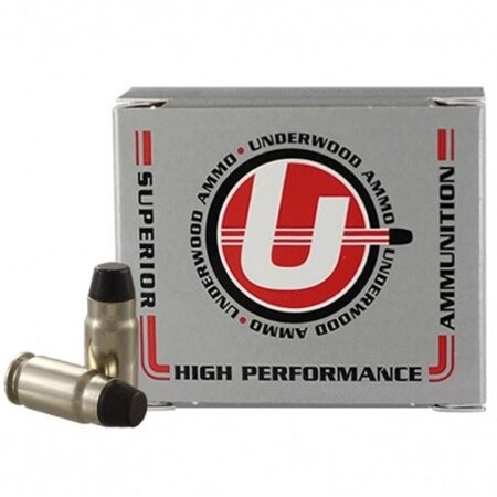 Underwood .40 Super 220 Gr. Black Cherry Coated Hard Cast Lead Flat Nose- Box of 20