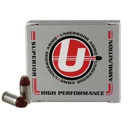 Underwood .380 ACP +P 100 Gr. Black Cherry Coated Hard Cast Flat Nose- Box of 20