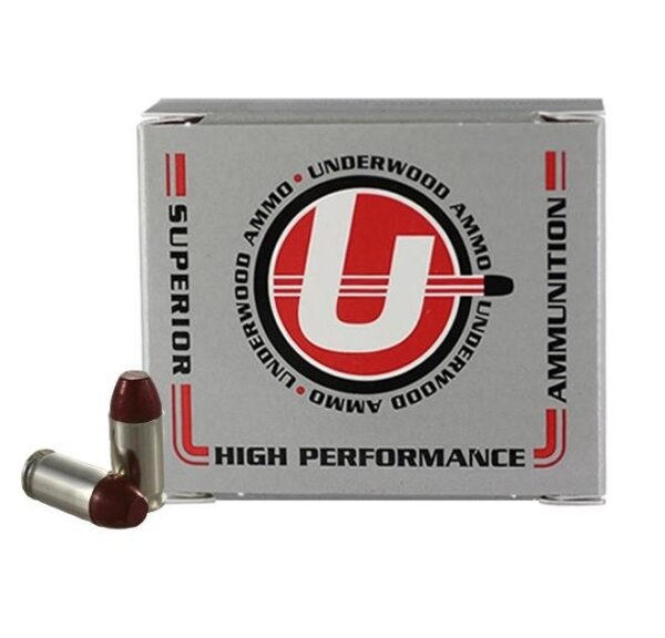 Underwood .380 ACP +P 100 Gr. Black Cherry Coated Hard Cast Flat Nose- Box of 20