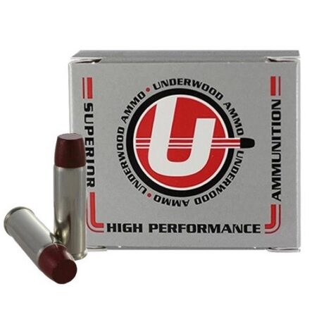 Underwood .454 Casull 325 Gr. Hi-Tek Coated Lead Long Flat Nose- Gas Check- Box of 20