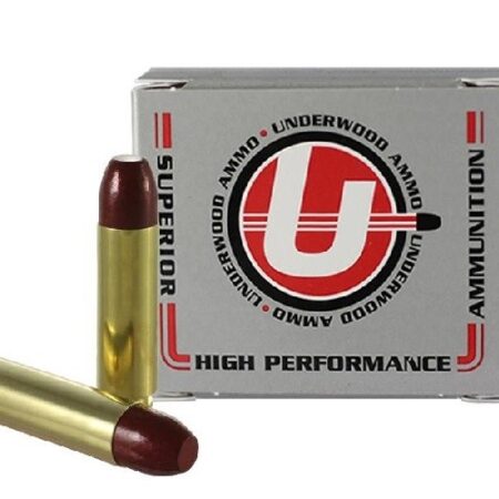 Underwood .50 Beowulf 380 Gr. Hi-Tek Coated, Hard Cast Lead Flat Nose- Gas Check- Box of 20