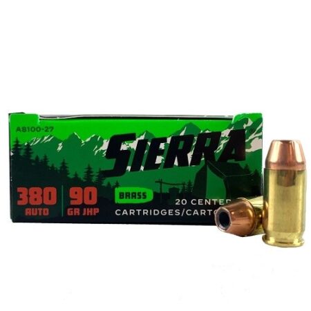 Sierra Outdoor Master .380 ACP 90 Gr. Jacketed Hollow Point- Box of 20