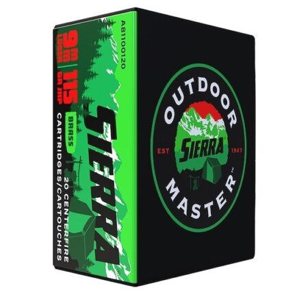 Sierra Outdoor Master 9mm Luger 115 Gr. Jacketed Hollow Point- Box of 20