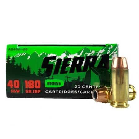 Sierra Outdoor Master .40 S&W 180 Gr. Jacketed Hollow Point- Box of 20