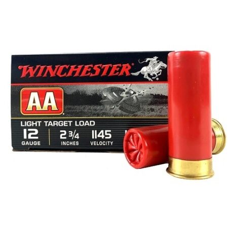 Winchester AA Light Target Load 12 Gauge 2-3/4" 1-1/8 oz #9 Shot- Box of 25