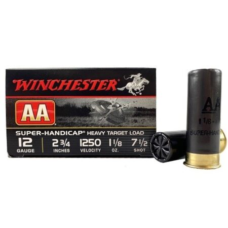 Winchester AA Super-Handicap Heavy Target Load 12 Gauge 2-3/4" 1-1/8 oz #7-1/2 Shot- Box of 25