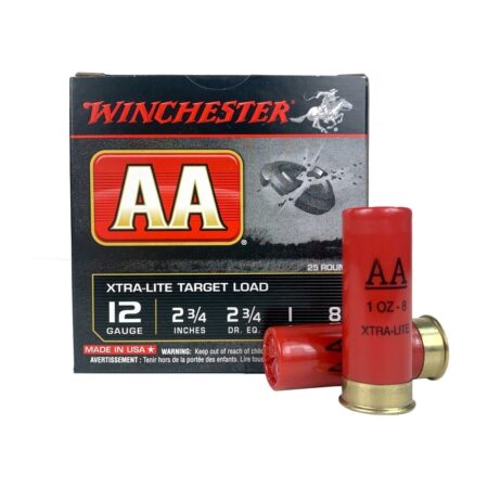 Winchester AA Xtra-Lite 12 Gauge 2-3/4" 1 oz #8 Shot- Box of 25