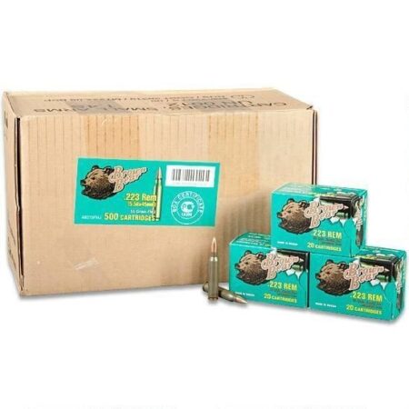 Brown Bear .223 Remington 55 Gr. FMJ (Bi-Metal)- Case of 500