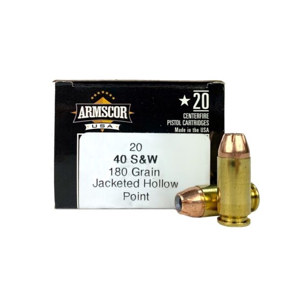 Armscor USA .40 S&W 180 Gr. Jacketed Hollow Point- Box of 20