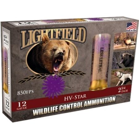 Lightfield Wildlife Control Less Lethal 12 Ga 2-3/4" Rubber HV Star- Box of 5