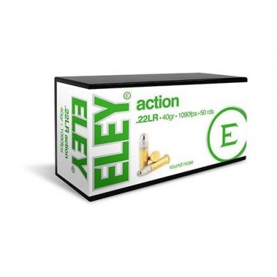 Eley Action .22 Long Rifle 40 Gr. Lead Round Nose- Box of 50