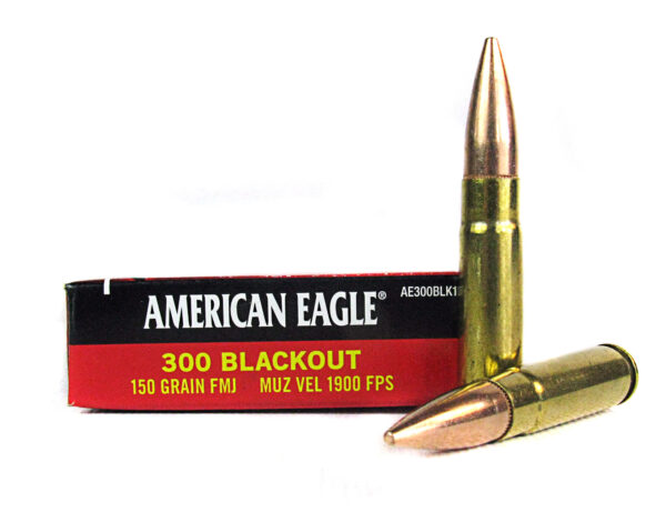 Federal American Eagle .300 AAC Blackout 150 Gr. Full Metal Jacket Boat Tail- Box of 20