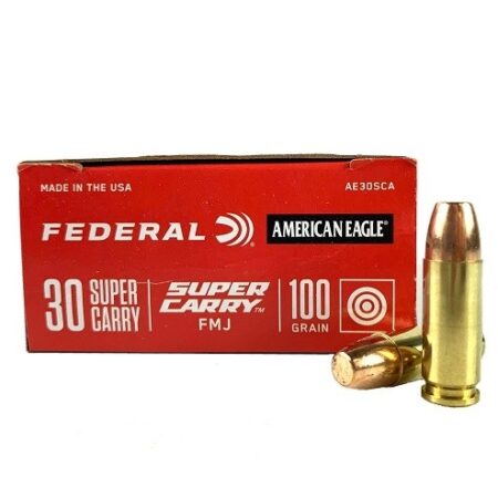 Federal American Eagle .30 Super Carry 100 Gr. Full Metal Jacket- Box of 50