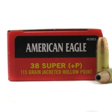 Federal American Eagle .38 Super +P 115 Gr. JHP- Box of 50