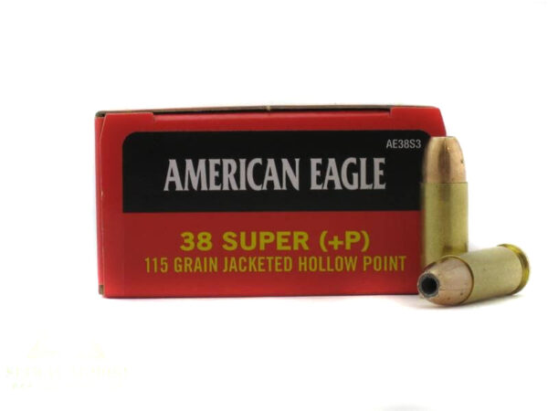 Federal American Eagle .38 Super +P 115 Gr. JHP- Box of 50