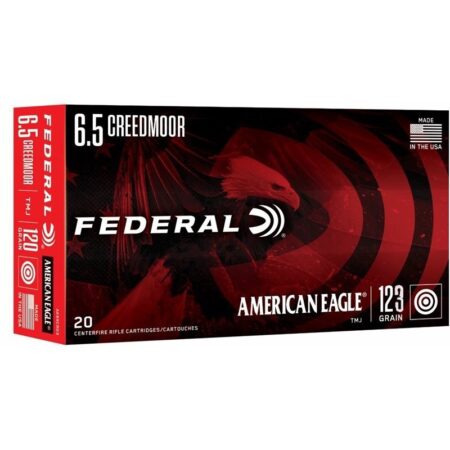 Federal American Eagle 6.5 Creedmoor 123 Gr. Open Tip Match-Box of 20