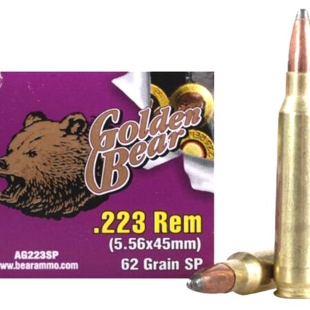 Golden Bear .223 Remington 62 Gr. SP (Bi-Metal)- Case of 500