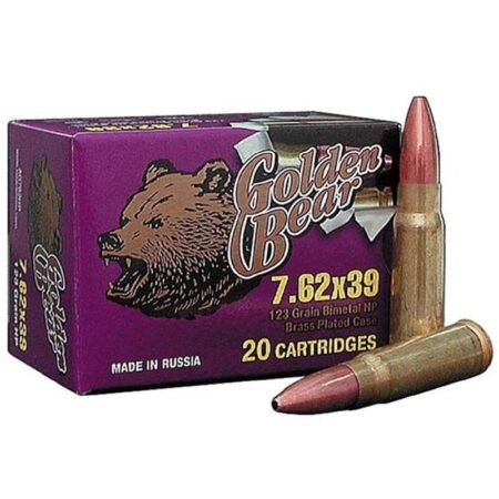 Golden Bear 7.62x39 123 Gr. HP (Bi-Metal)- Case of 500