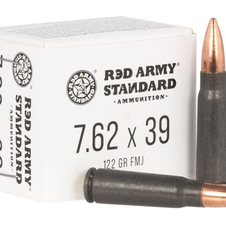 Red Army Standard 7.62x39 122 Gr. Full Metal Jacket (Bi-Metal) Steel Case- Box of 20