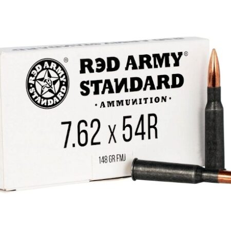 Red Army Standard 7.62x54R 148 Gr. Full Metal Jacket (Bi-Metal) Steel Case- Box of 20