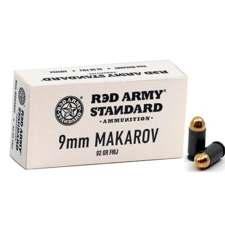 Red Army Standard 9x18 Makarov 92 Gr. Full Metal Jacket(Bi-Metal)- Box of 50