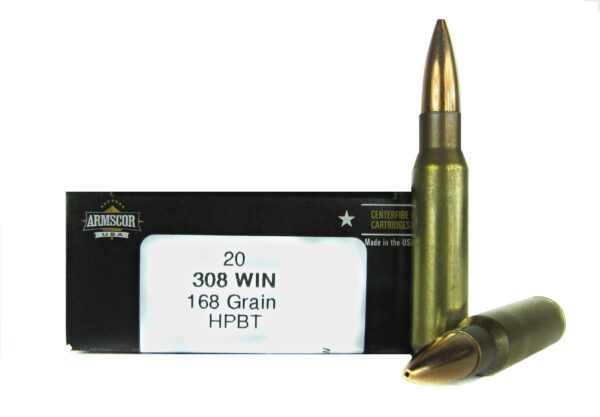 Armscor .308 Winchester 168 Gr. Hollow Point Boat Tail- Box of 20