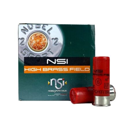 NobelSport High Brass Field 12 Gauge 2-3/4" 1-1/4 oz #6 Shot- Box of 25