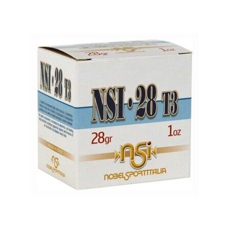 NobelSport 28 Gauge 2-3/4" 1oz #8 Lead Shot- Box of 25