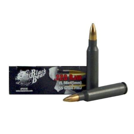 Black Bear .223 Remington 55 Gr. FMJ (Bi-Metal)- Box of 20