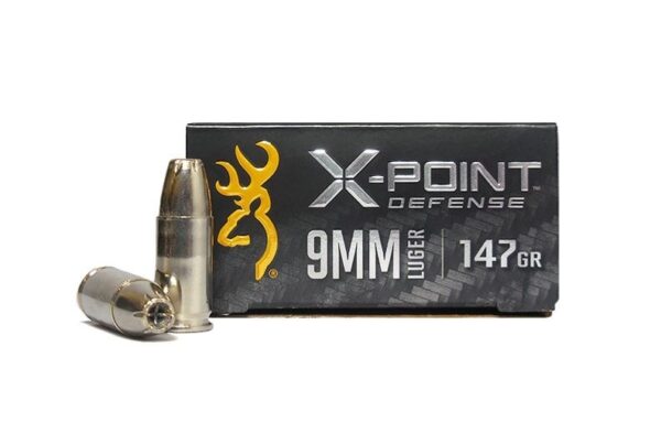 Browning X-Point Defense 9mm Luger 147 Gr. X-Point Hollow Point- Box of 20