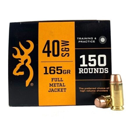 Browning Training & Practice .40 S&W 165 Gr. Full Metal Jacket- Value Pack of 150