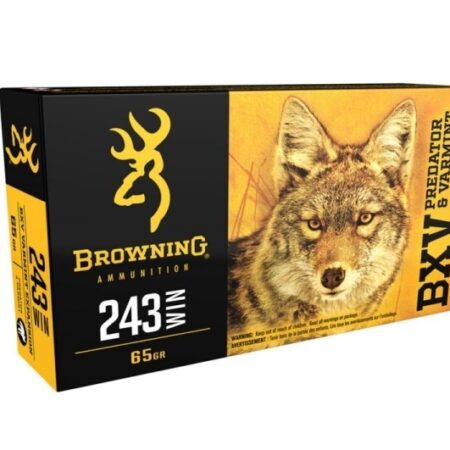 Browning BXV Predator & Varmint .243 Winchester 65 Gr. BXV Varmint Expansion Polymer Tip- Box of 20