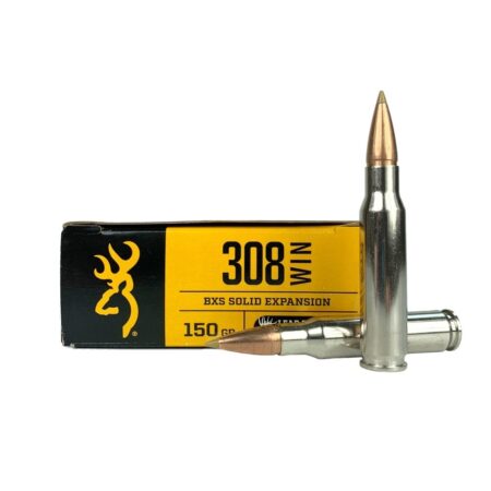 Browning BXS .308 Winchester 150 Gr. BXS Solid Expansion Polymer Tip- Lead Free- Box of 20