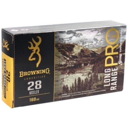 Browning LRP .28 Nosler 160 Gr. Sierra Tipped Matchking- Box of 20