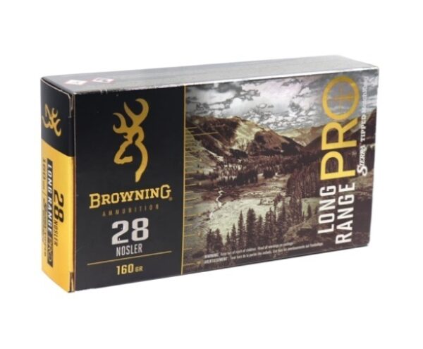 Browning LRP .28 Nosler 160 Gr. Sierra Tipped Matchking- Box of 20