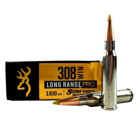 Browning Long Range Pro .308 Winchester 168 Gr. Sierra Tipped Matchking- Box of 20